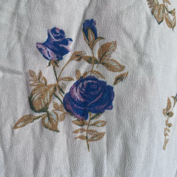 Free People Floral Mock Neck Mini Dress NWT L Ivory Cream Backless - Picture 7 of 15